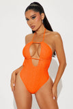 Stephy Textured 1 Piece Swimsuit
