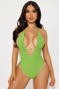 Stephy Textured 1 Piece Swimsuit