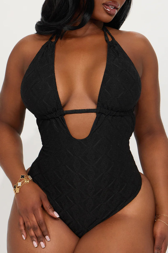 Stephy Textured 1 Piece Swimsuit
