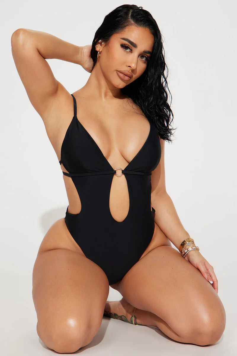 Crystal Strappy 1 Piece Swimsuit