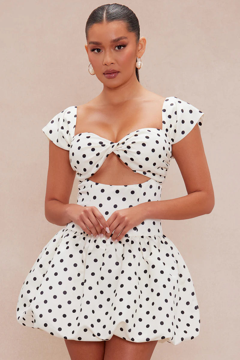 Abigail Polka Dot Mini Dress