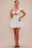 Abigail Polka Dot Mini Dress