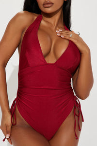 Lorraine V Neck 1 Piece Swimsuit