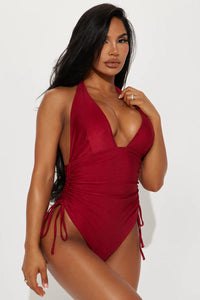 Lorraine V Neck 1 Piece Swimsuit