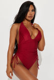 Lorraine V Neck 1 Piece Swimsuit