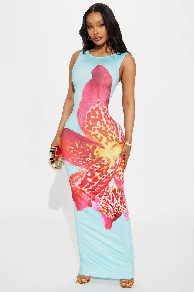 Catalina Backless Maxi Dress