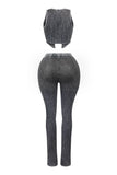 Twin Flame Ribbed Knit Tank Top & Pants SET