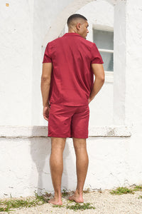 JAY SHIRT-BURGUNDY