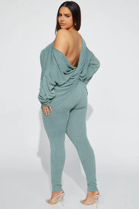 Don't Get Twisted Ribbed Legging Set