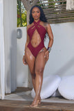 LLANA SWIMSUIT-MAROON