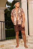 ALAR SHIRT-BROWN SNAKE