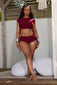 ALETA SHORTS SET-MAROON