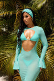 JASMINA HEADBAND-TEAL