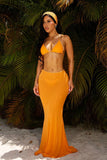 LEYLA SKIRT-ORANGE