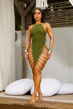 LOXIE DRESS-OLIVE
