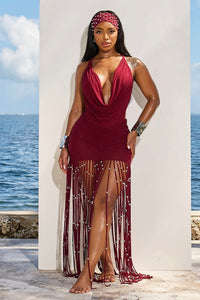 COCO DRESS- WINE