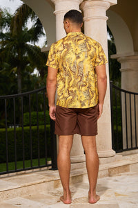 ALAR SHIRT-YELLOW SNAKE