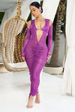 CAMILLE DRESS-GRAPE