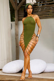 LOXIE DRESS-OLIVE