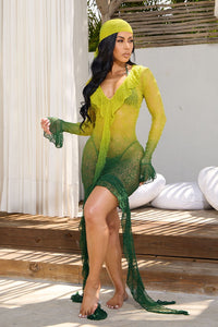 KEEDA DRESS-GREEN