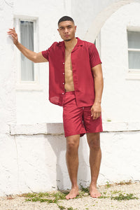 JAY SHIRT-BURGUNDY