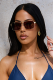 JORDAN SUNGLASSES-BRWN/GLD