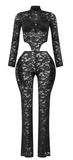 Alyson Lace Side Cut Out Jumpsuit