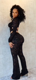 Alyson Lace Side Cut Out Jumpsuit