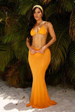 LEYLA SKIRT-ORANGE
