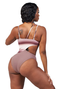 BEACH RIOT SWIMSUIT- BROWN OMBRE