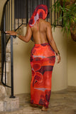 KALI DRESS-RED PRINT