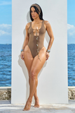 CAVANI SWIMSUIT-BROWN