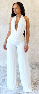 Evie Mesh Cowl Neck Jumpsuit