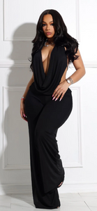 Evie Mesh Cowl Neck Jumpsuit