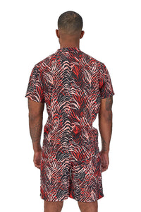 LAGUNA NIGHTS SHIRT-MULTIZEBRA PRINT