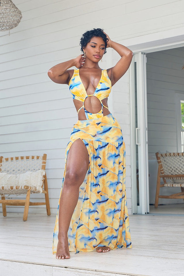 ALANA MAXI SKIRT-PRINT