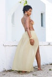 ALANA MAXI SKIRT-TAN