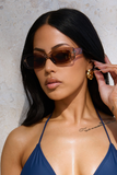 KATY SUNGLASSES-BRWN/CLEAR