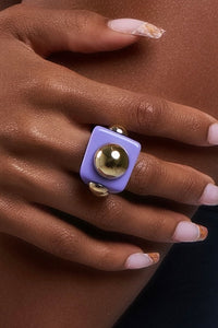 BAD HABITS RING-PURPLE