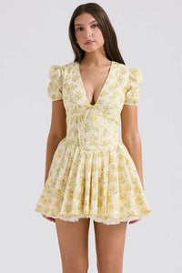 ROSIE MINI DRESS - BUTTERCUP FLORAL