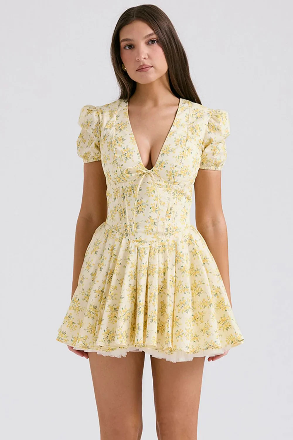 ROSIE MINI DRESS - BUTTERCUP FLORAL