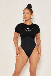 ICONIC FORCE CROP TOP-BLACK