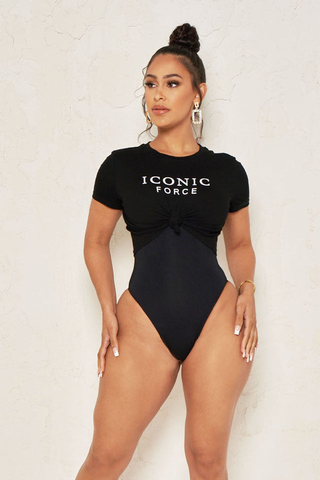 ICONIC FORCE CROP TOP-BLACK