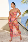 BODIED COVERUP DRESS-PINK FLORAL