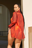 BUTTON YOUR MARKS COVERUP-RED MARBLE