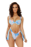 CAUSE A SPLASH BIKINI-PINK TYEDYE