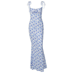 Fashion Flowers Long Dress Summer