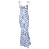 Fashion Flowers Long Dress Summer