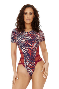 FUN IN THE SUN SWIMSUIT-MULTIZEBRA PRINT