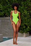 GLOW ALL OUT SWIMSUIT-NEON GREEN